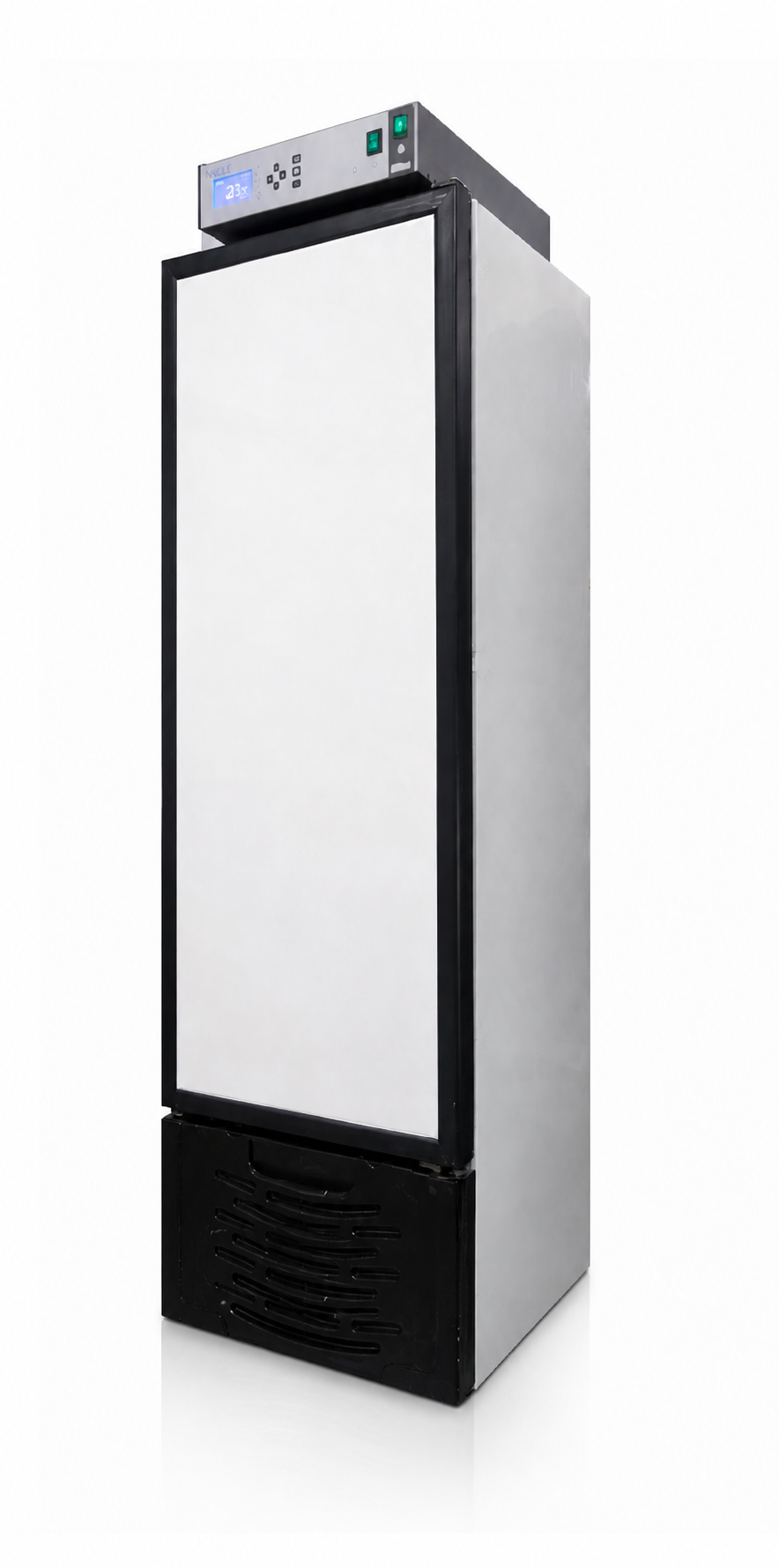 Incubadora vertical Ingelab con puerta cerrada y panel de control superior